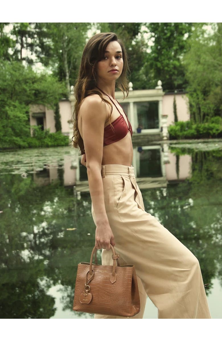 Teddy Blake Vanessa Croco 12", Alternate, color, Darkblush