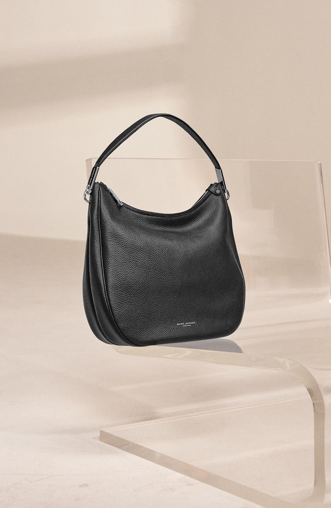 Marc Jacobs 'Pike Place' Leather Hobo, Main, color, 