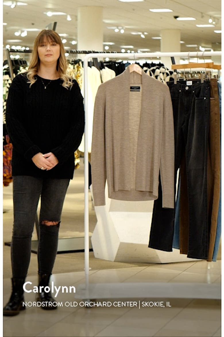 Mode Slim Fit Merino Wool Cardigan video