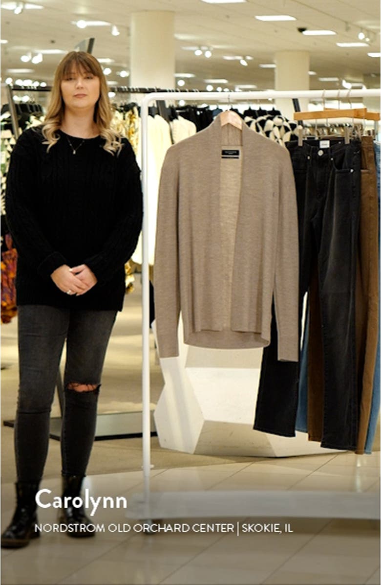 Mode Slim Fit Merino Wool Cardigan, sales video thumbnail