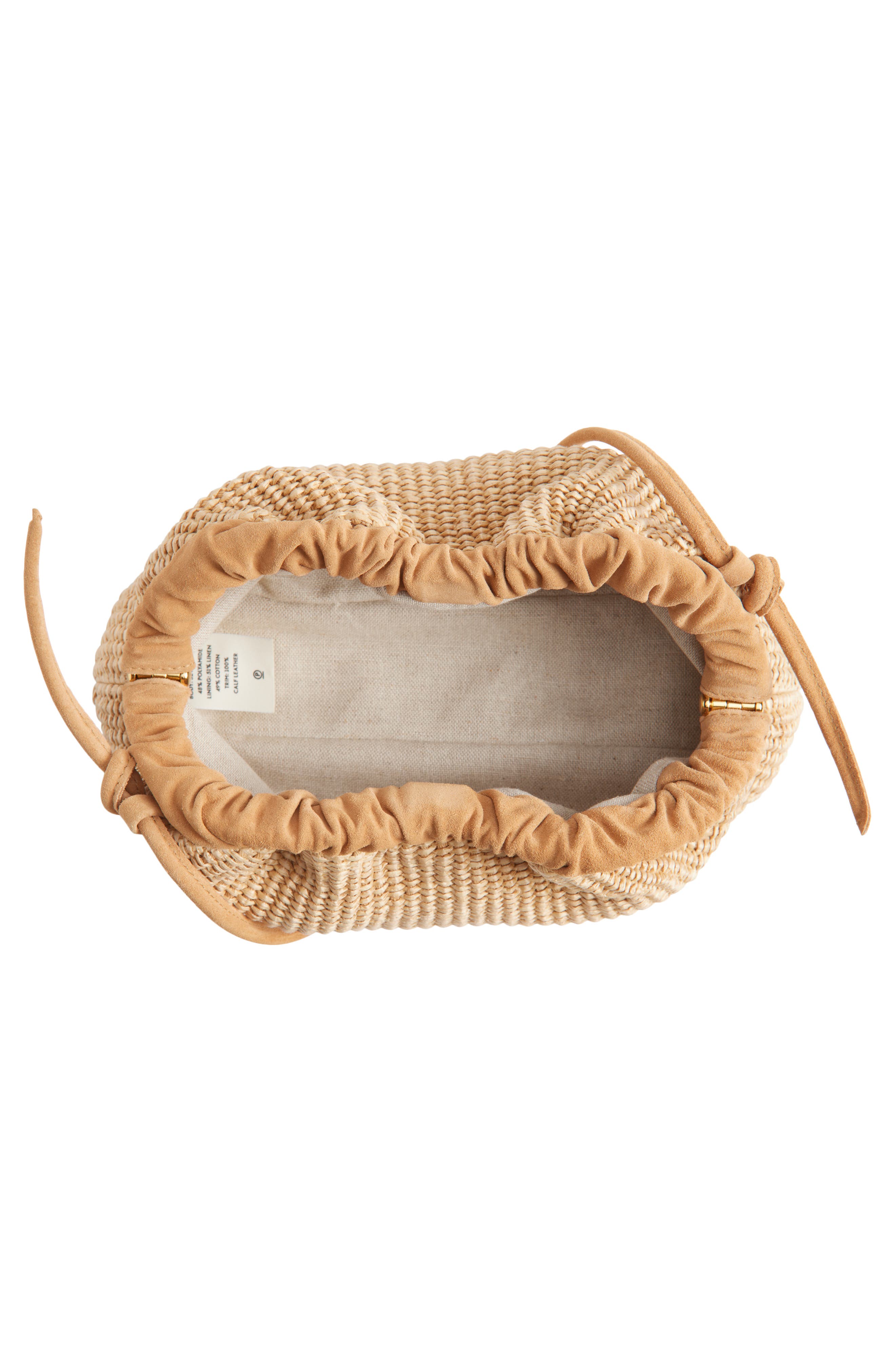 Mini Cloud Clutch, Alternate, color, NATURAL