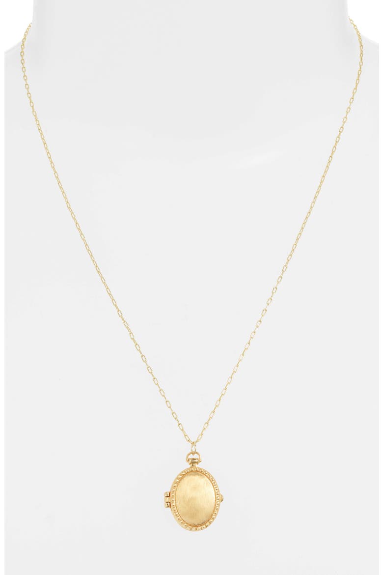 Bali Antique Locket Necklace, Alternate, color, GOLD