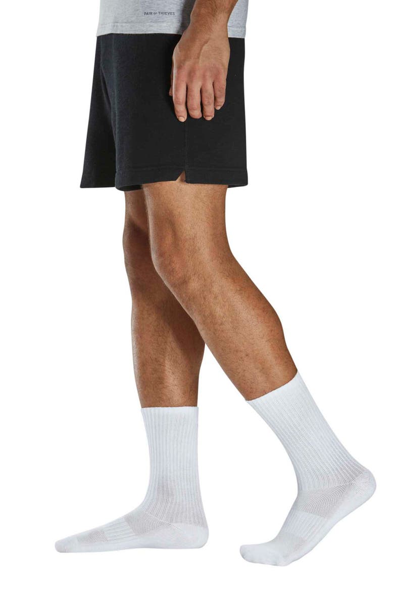 6-Pack Sporty Cushion Crew Cut Socks, Alternate, color, WHITEBLAC