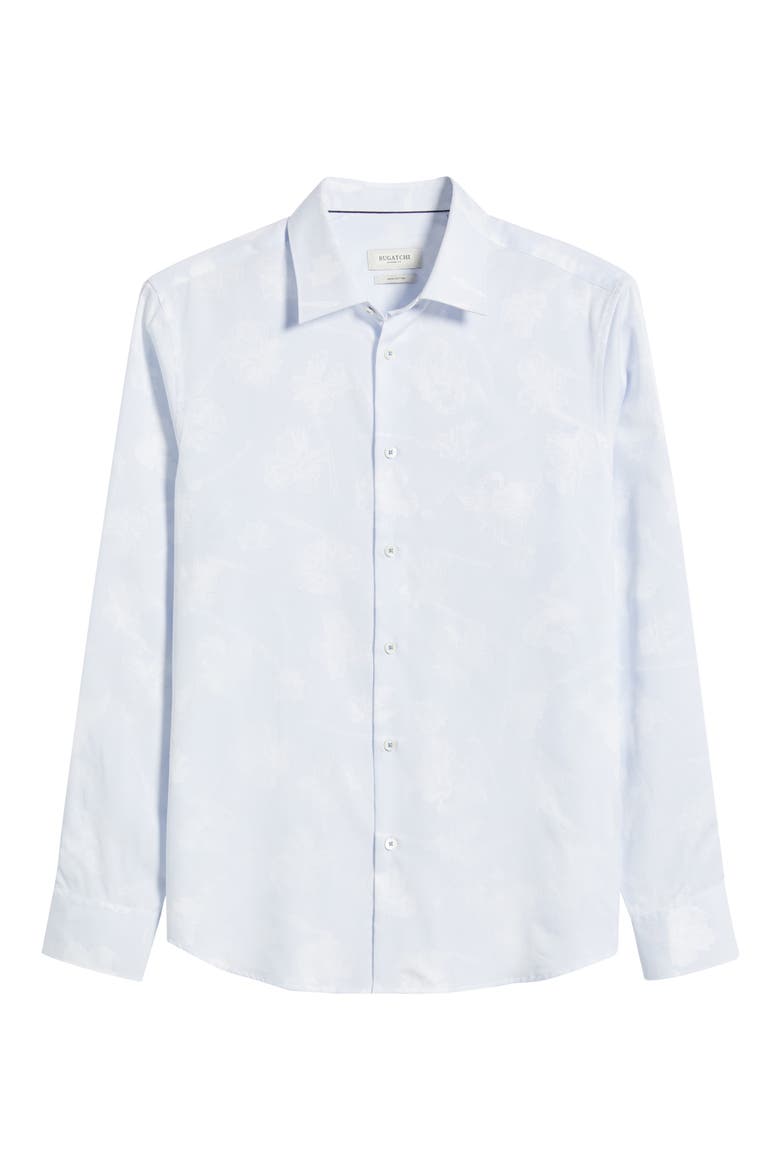 Julian Shaped Fit Button-Up Shirt, Alternate, color, CLASSIC BLUE