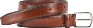 Johnston & Murphy Edge Embossed Leather Belt