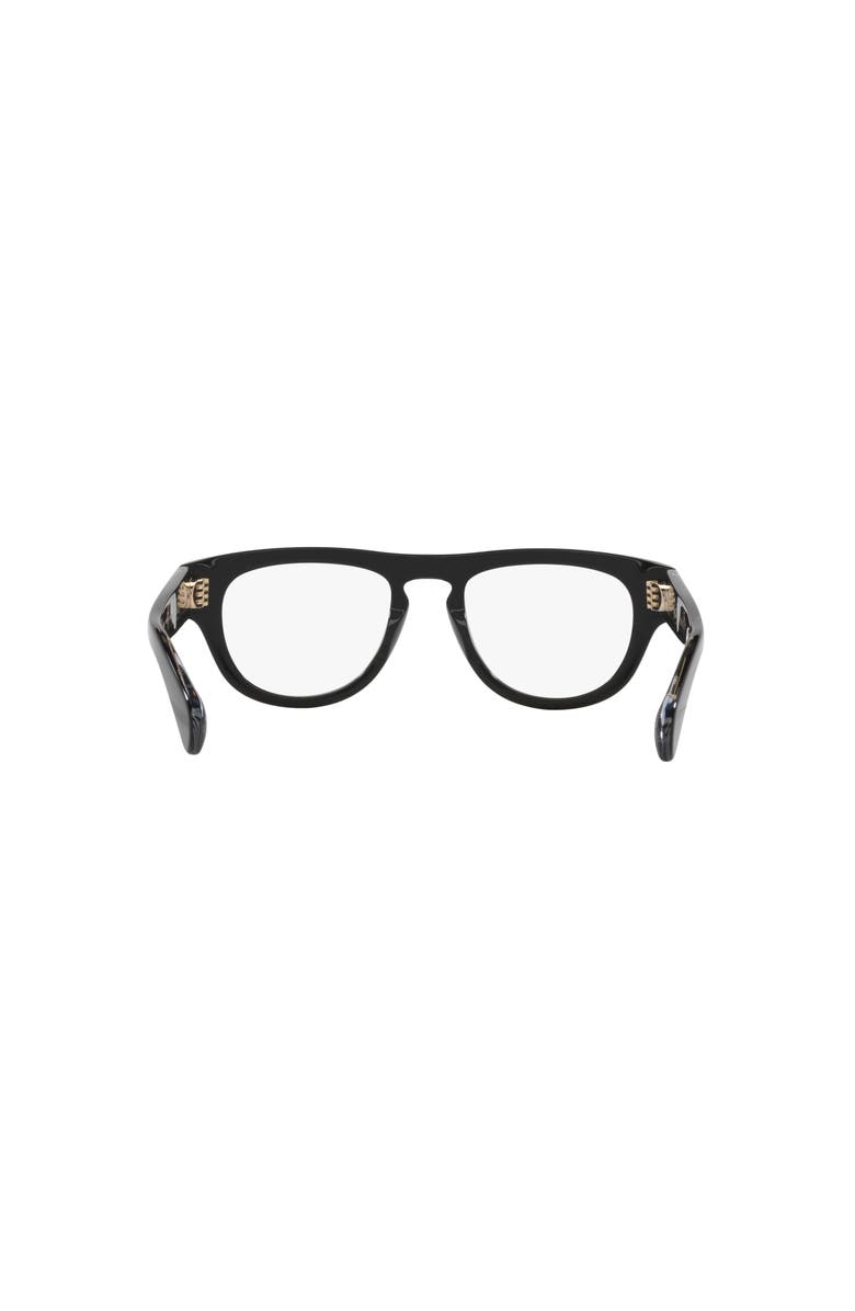 Gucci 51mm Round optical glasses, Alternate, color, Black