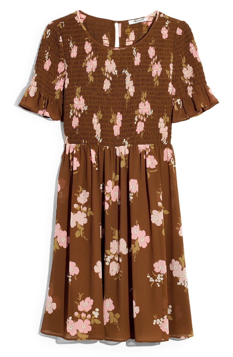 Madewell Smocked Top Dress, Alternate, color,