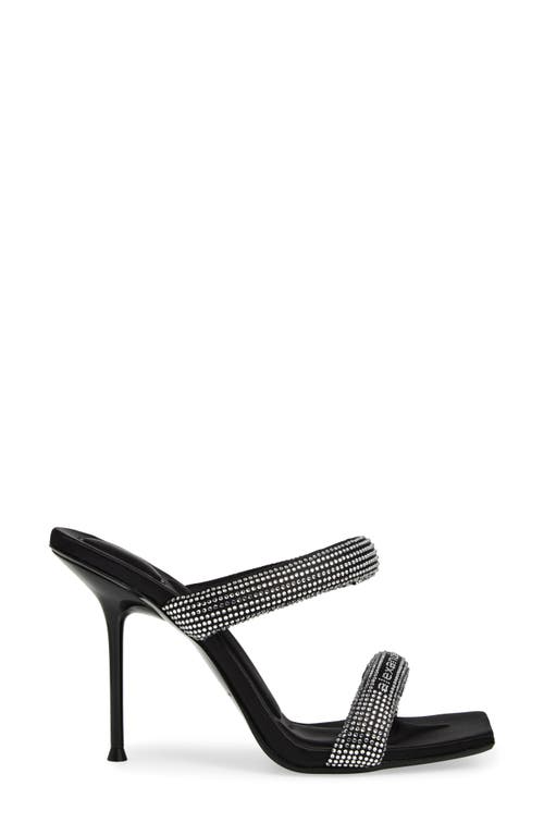 Alexander Wang Julie Tubular Crystal Embellished Slide Sandal In Multi