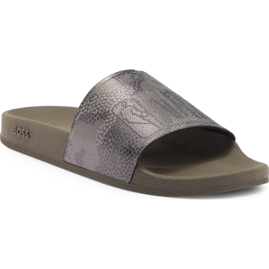 Hugo Boss Boss Nba Bay It Slide Sandal