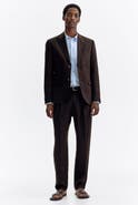 H&M Regular Fit Tailored Linen-blend Trousers