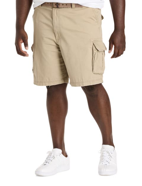 Big & Tall Belted Cargo Shorts