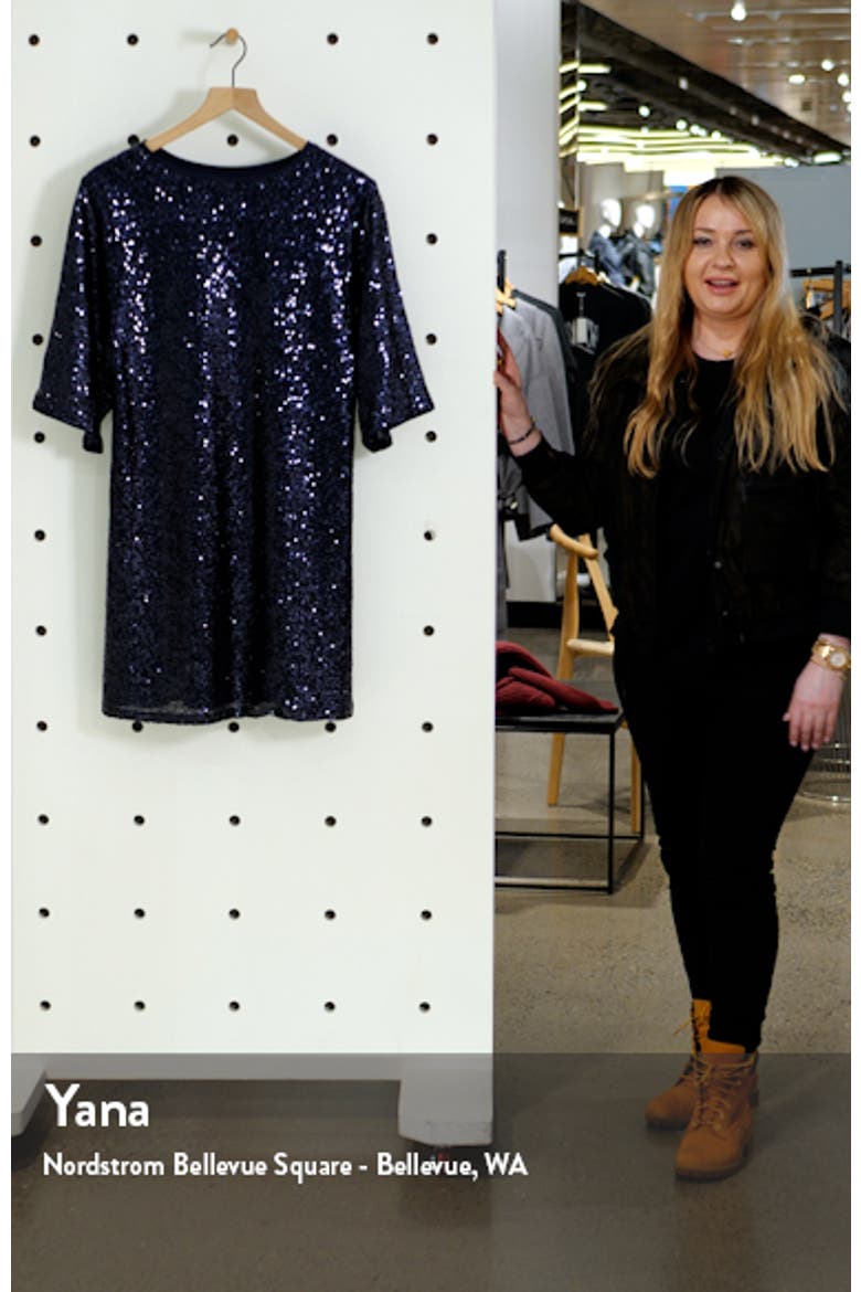 Sequin T-Shirt Dress video