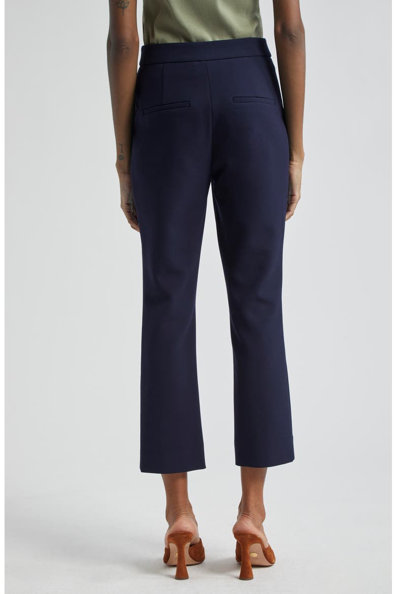 Arte Houndstooth High Waist Flare Ankle Pants, Alternate, color, NAVY