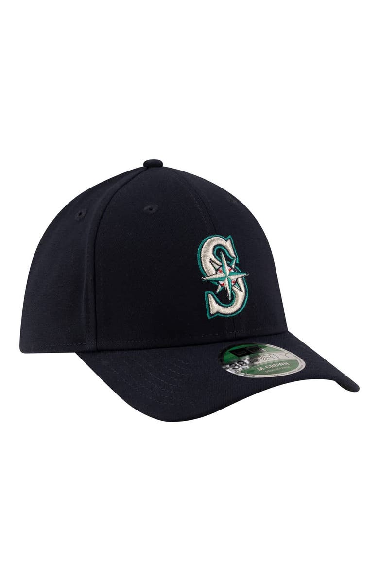 New Era Men's New Era  Navy Seattle Mariners Player Replica 39THIRTY M-Crown Flex Hat, Alternate, color, Navy