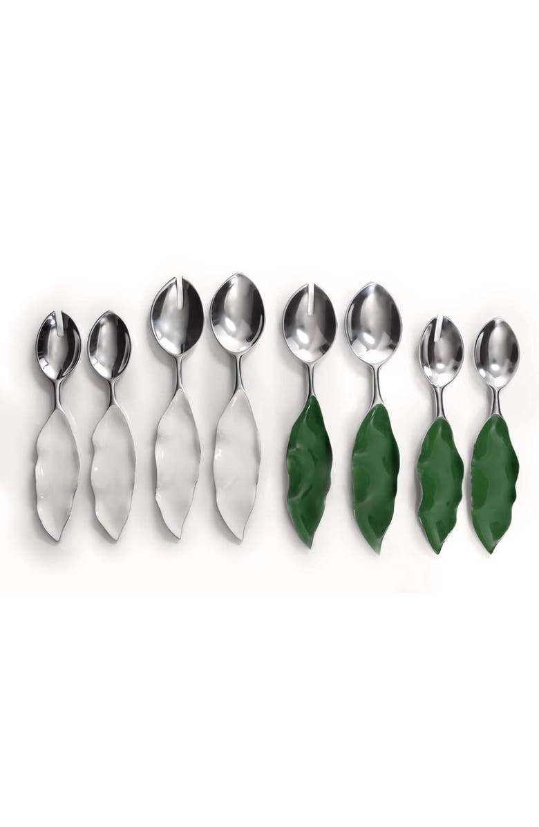 Lunares Verdura Salad Servers Set, Main, color, White