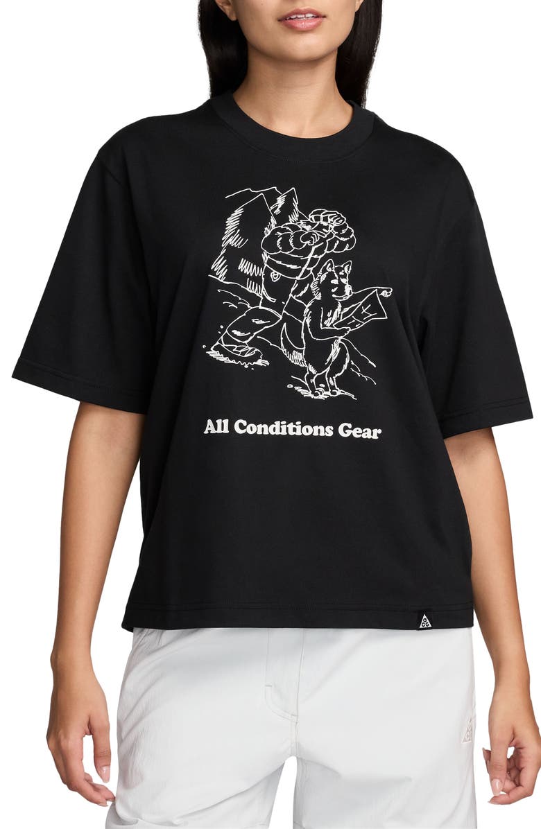 Nike Dri-Fit ACG Oversize Graphic T-Shirt, Main, color, 
