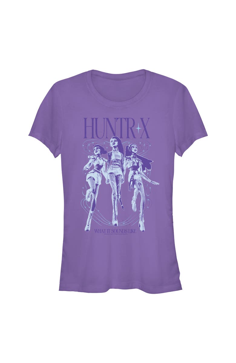 KPop Demon Hunters Junior's KPop Demon Hunters What It Sound Like  Graphic T-Shirt, Main, color, Purple