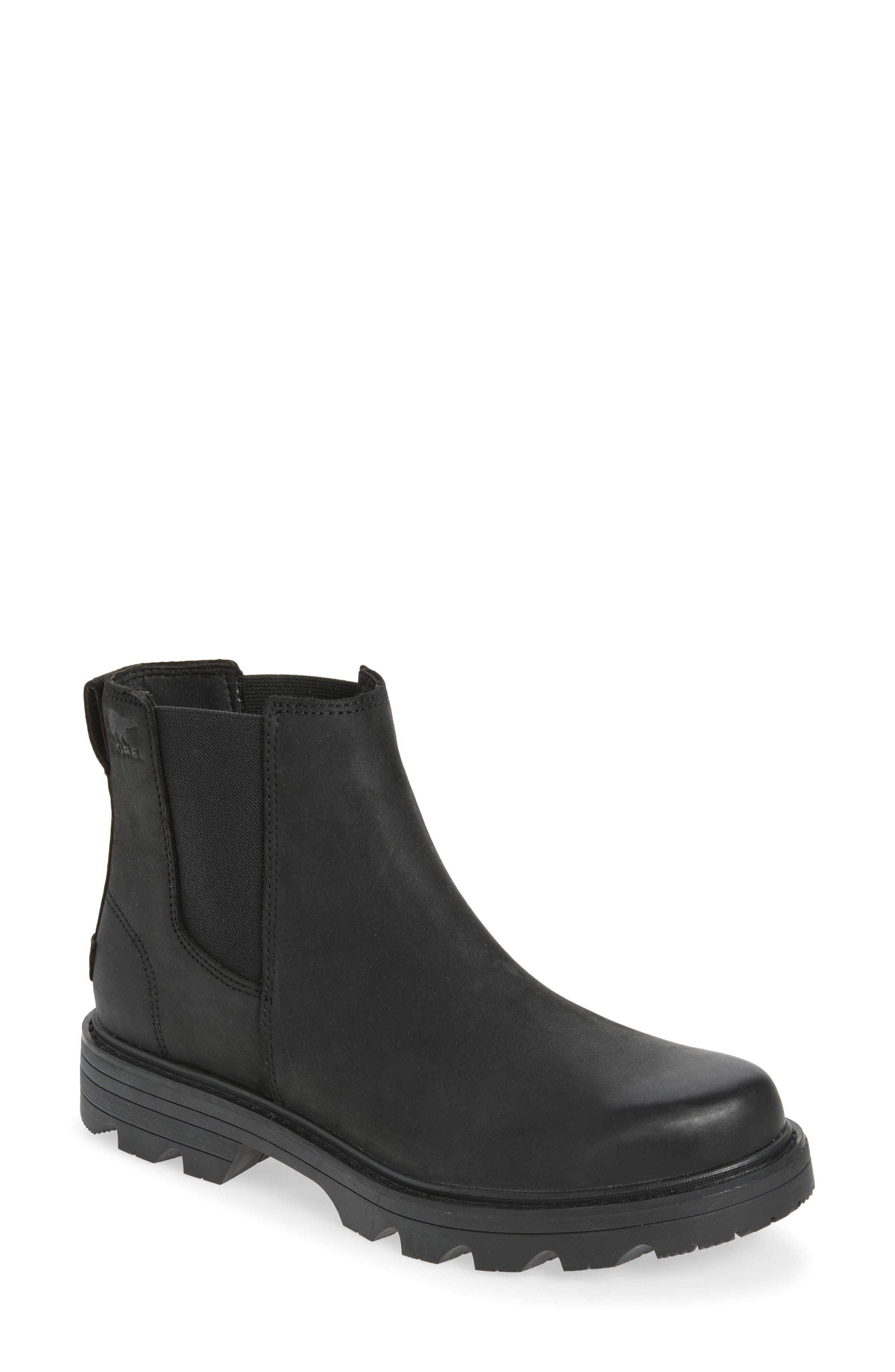 Revel Road Waterproof Chelsea Boot, Main, color, BLACK/ BLACK