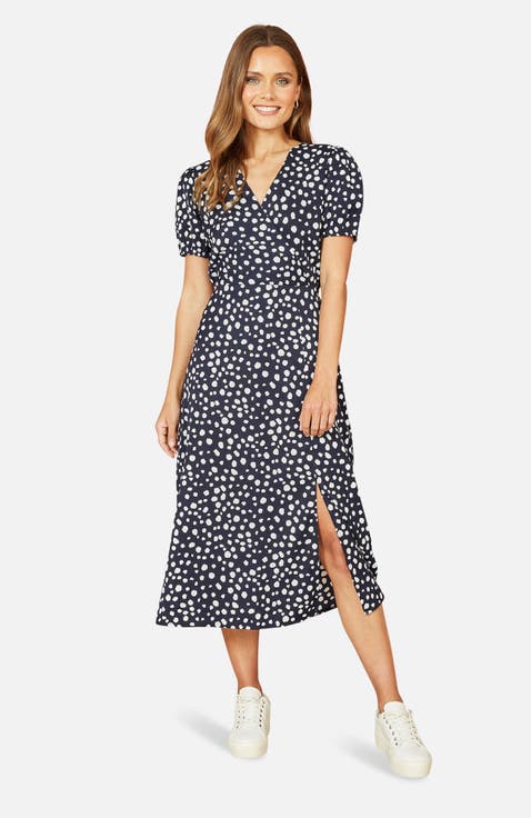 Spot Midi Tea Dress