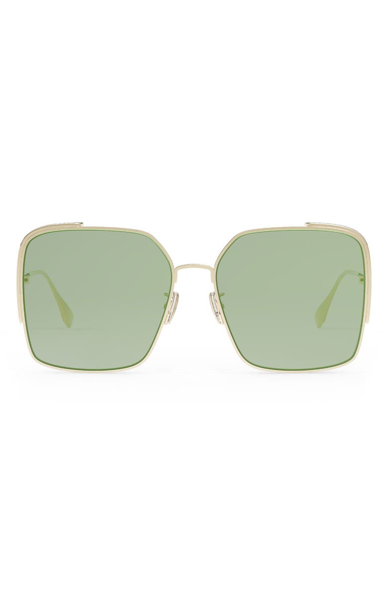 Fendi 'Fendi O'Lock 59mm Geometric Sunglasses, Main, color, 