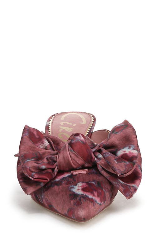 Circus Ny By Sam Edelman Fiona Mid-heel Bow Pumps In Berry Blush Multi