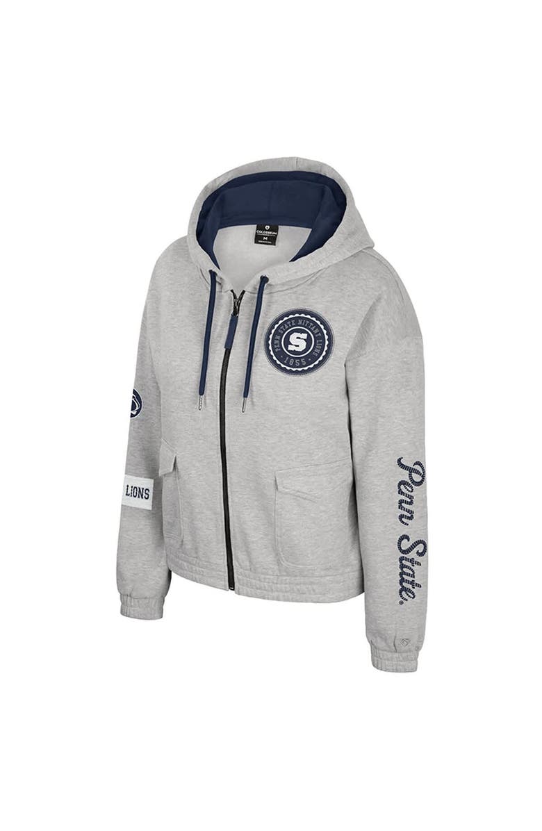 COLOSSEUM Women's Colosseum Gray Penn State Nittany Lions Alfie Full-Zip Hoodie Jacket, Alternate, color, Gray