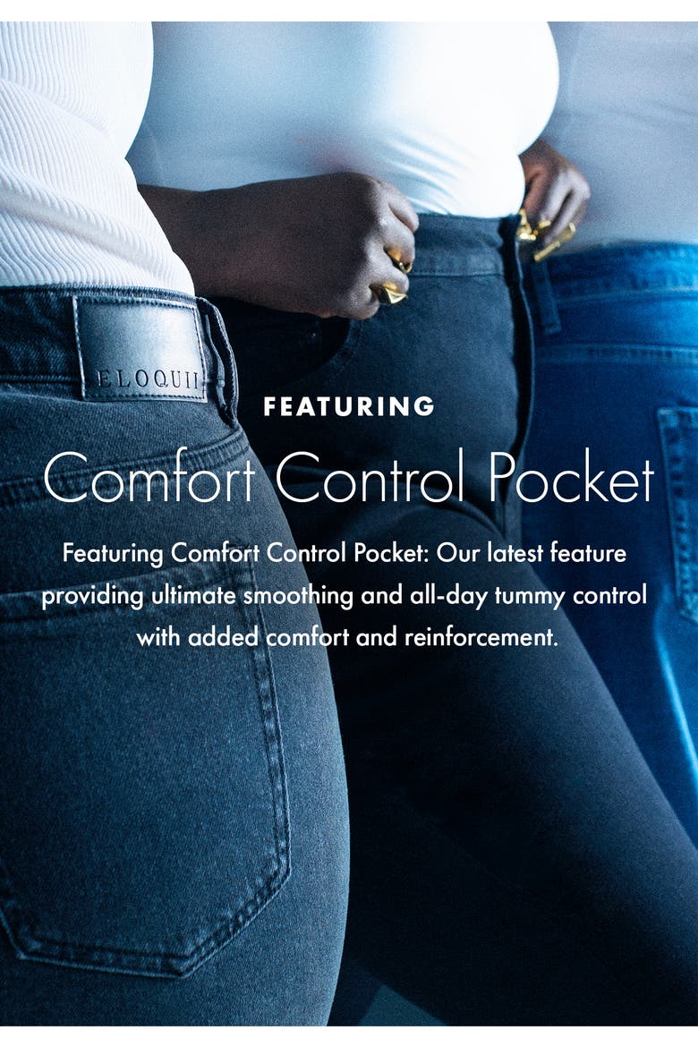The Yvette Rigid Wide Leg Jean, Alternate, color, BLACK RINSE