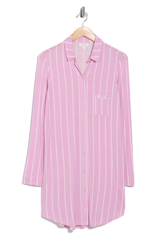 Nordstrom Rack Tranquility Button Front Nightshirt In Pink