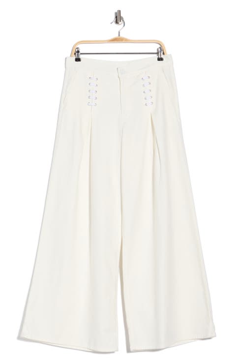 The Undercover Laced-up High Waist Wide Leg Jeans