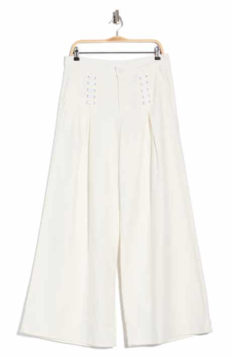 The Undercover Laced-up High Waist Wide Leg Jeans