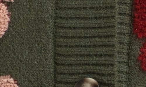 SAACHI SAACHI FLORAL BUTTONED CARDIGAN