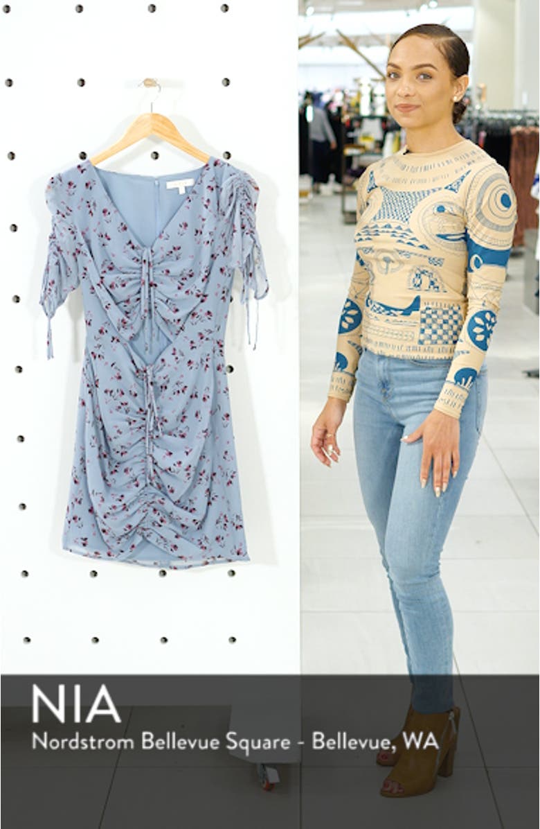 Larissa Ruched Minidress, sales video thumbnail