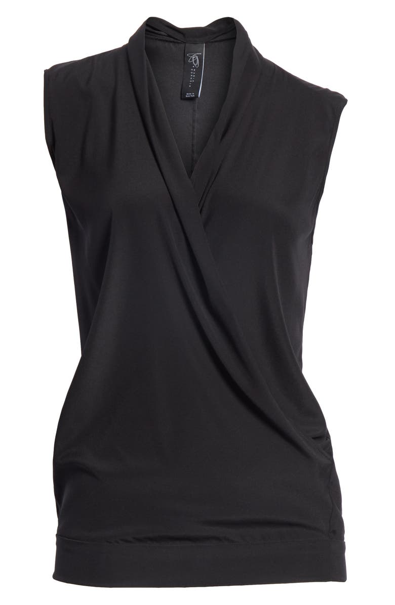 Zero + Maria Cornejo Surplice Stretch Silk Blouse, Alternate, color, 