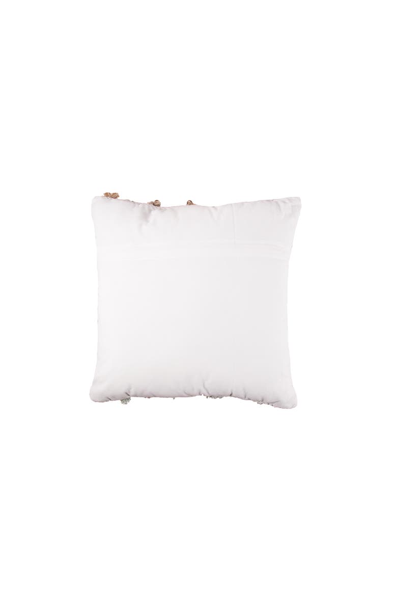 Diagonal Tuft Throw Pillow, Alternate, color, Green