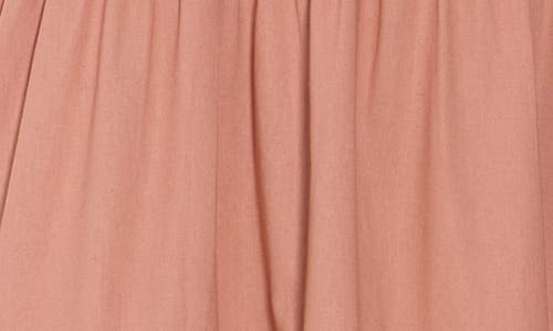 Stitchdrop Duxbury Tiered Cotton Dress In Coral Quartz