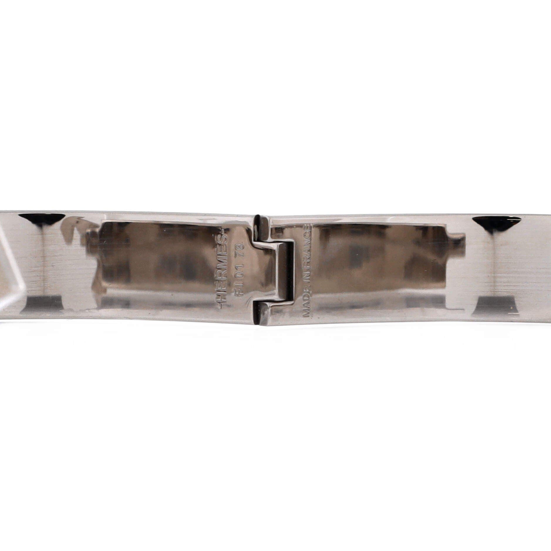 Clic HH Bracelet Enamel Narrow, Alternate, color, Grey