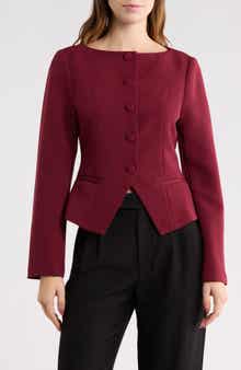 Elodie Collarless Crop Blazer