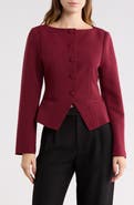 Elodie Collarless Crop Blazer