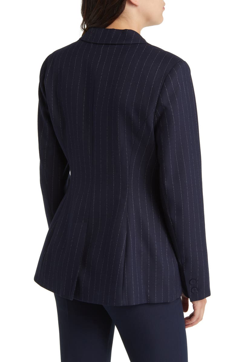 Favorite Daughter The Favorite Pinstripe Blazer, Alternate, color, Navy Pinstripe