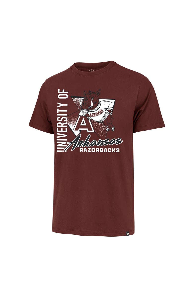 '47 Men's '47 Crimson Arkansas Razorbacks Side Arm Franklin T-Shirt, Alternate, color, Crimson