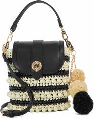 Dune London Dimple Raffia Handbag
