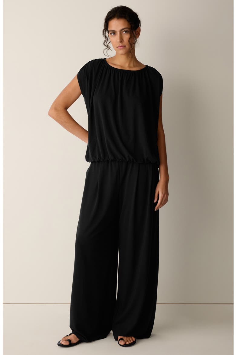 Boat Neck Top, Alternate, color, BLACK