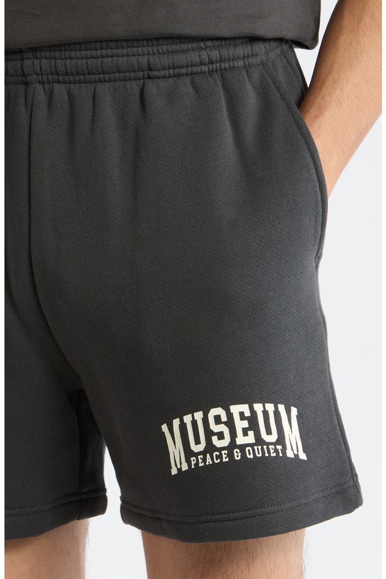 Logo Cotton Sweat Shorts, Alternate, color, BLACK