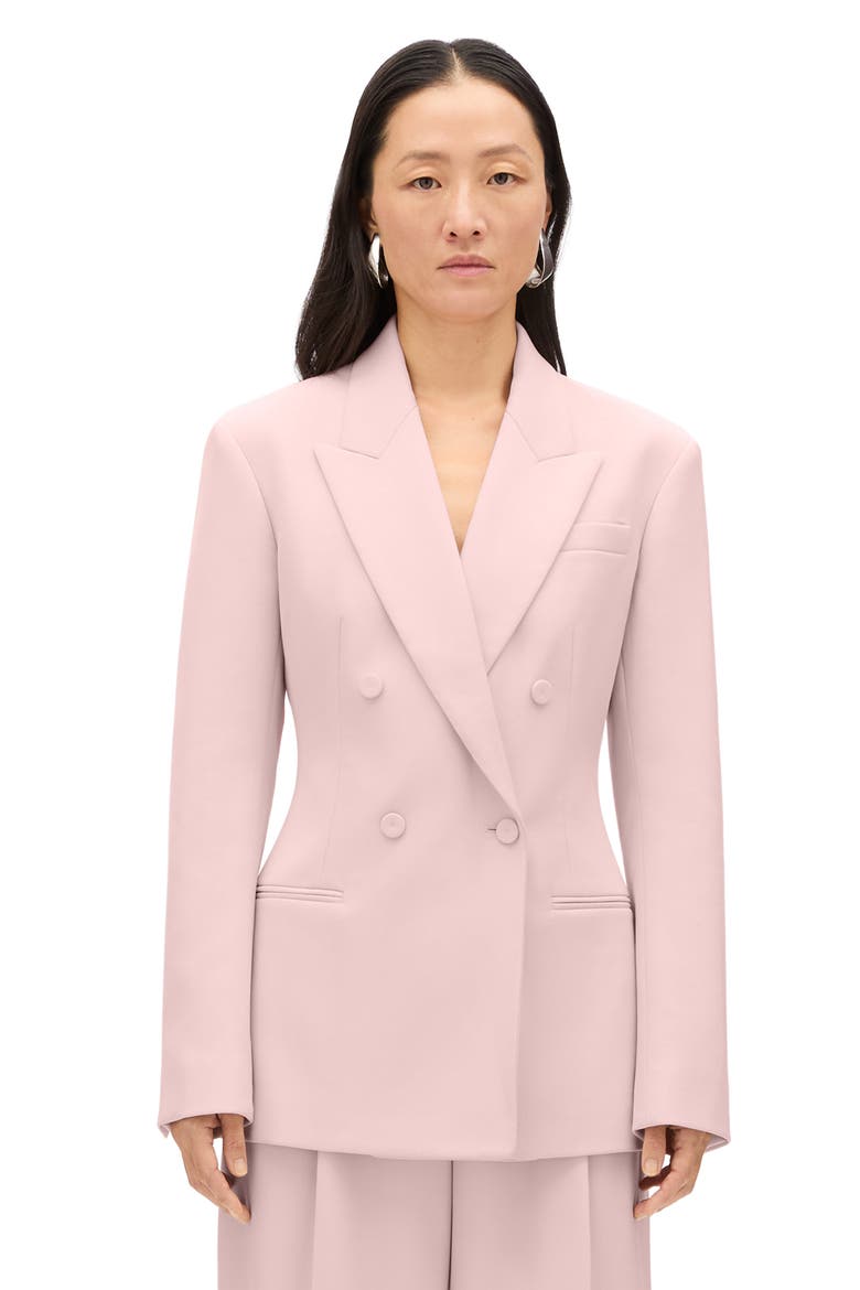 Tailored Double Breasted Jacket, Main, color, Lotus Pink