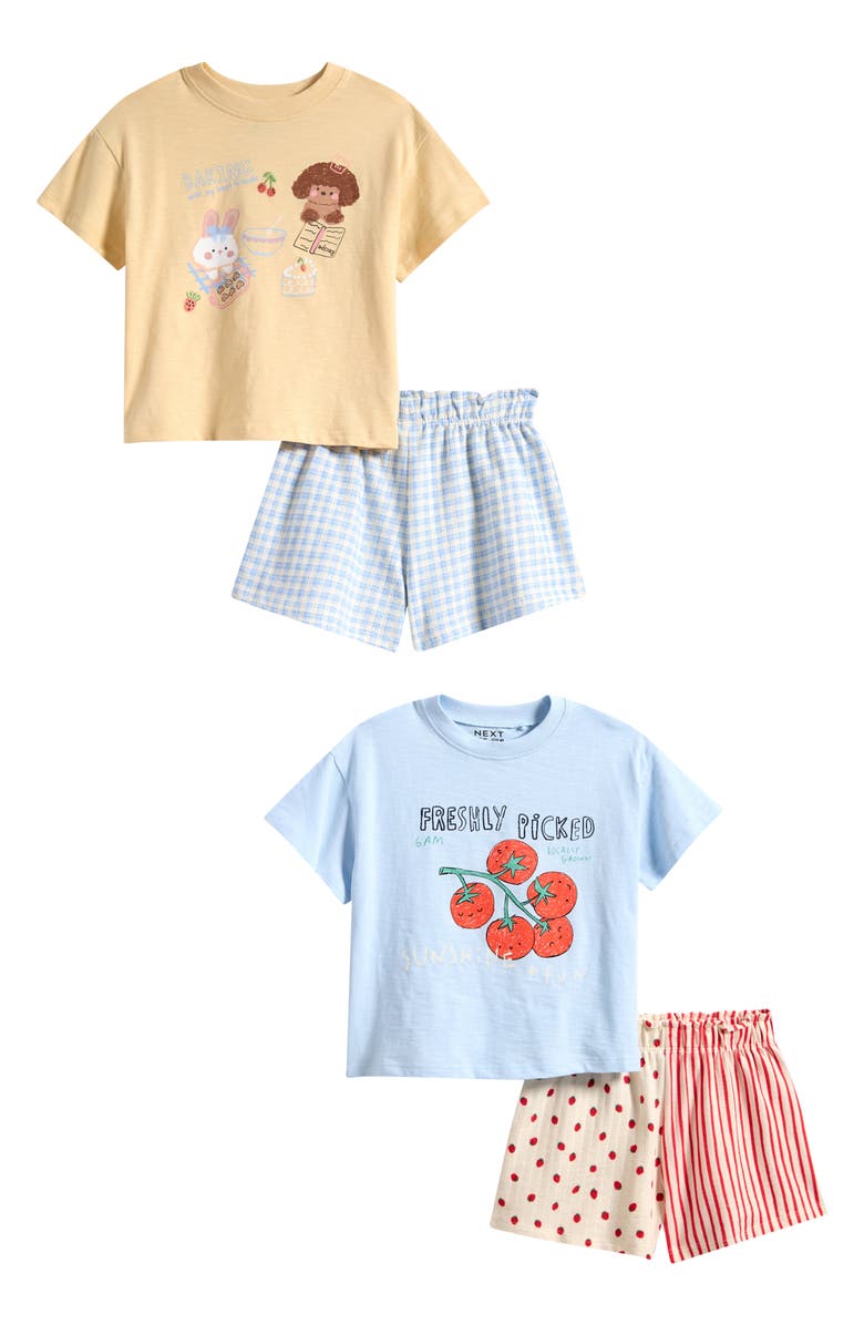 NEXT Kids' 4-Pack Assorted T-Shirts & Shorts Set, Main, color, 