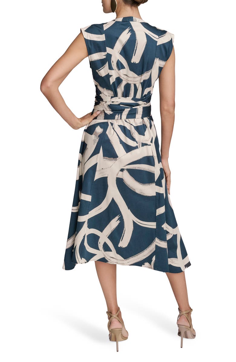 Donna Karan New York Abstract Print Stretch Cotton Shirtdress, Alternate, color, 