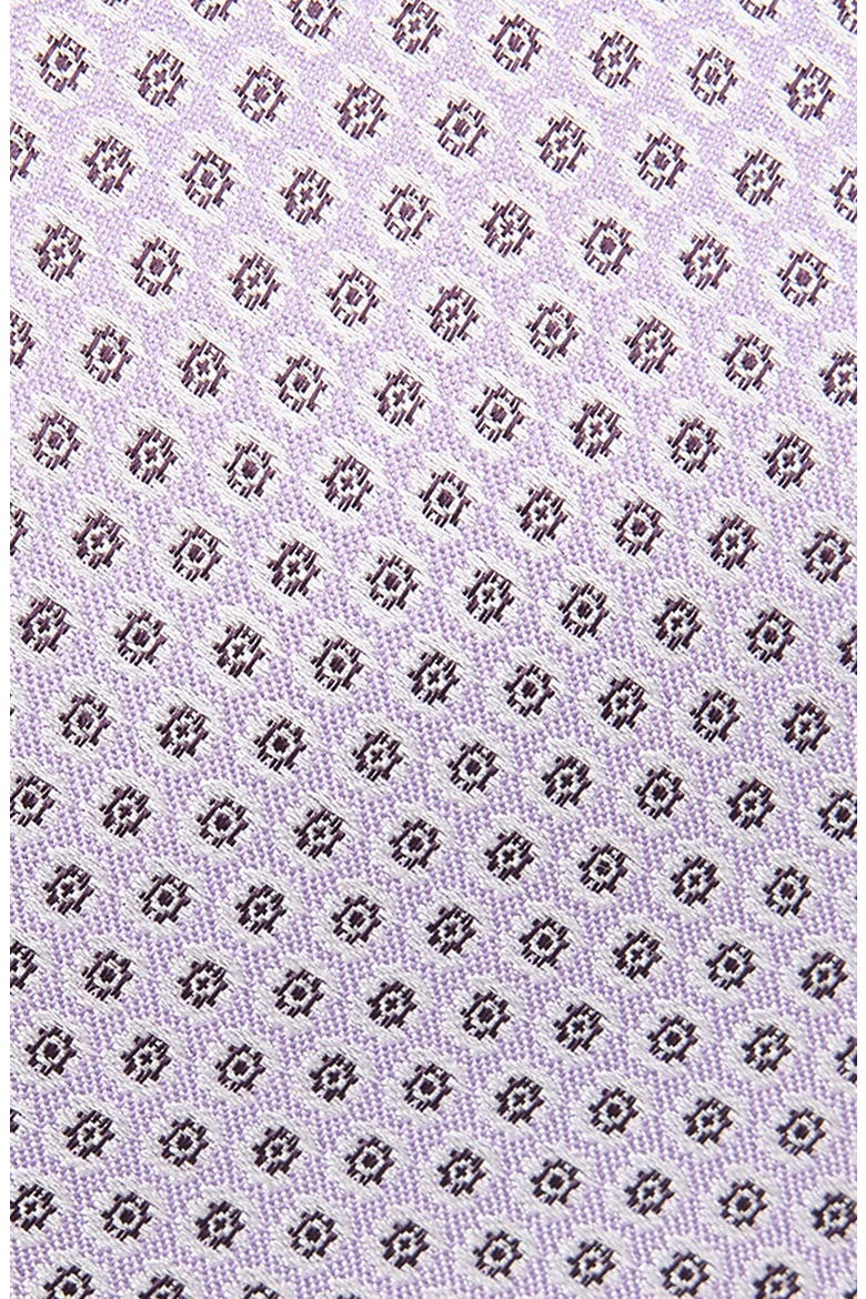 Neat Floral Medallion Silk Jacquard Tie, Alternate, color, LILAC