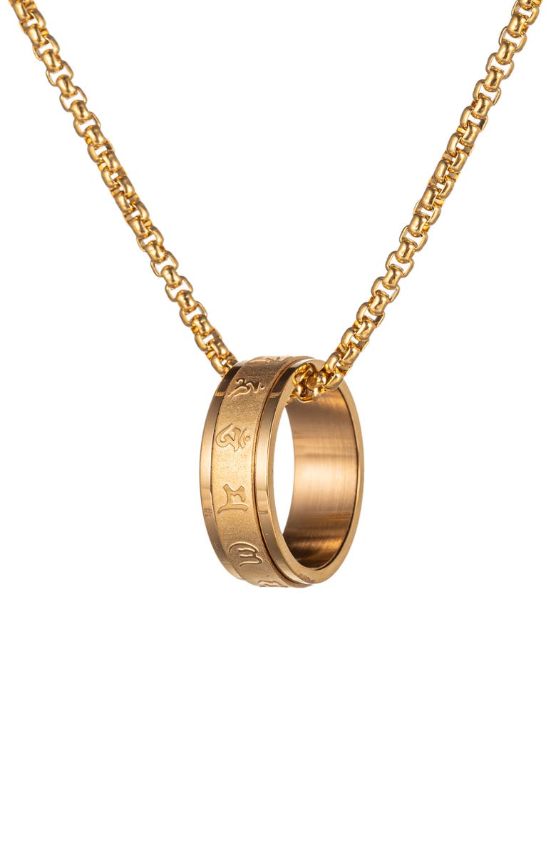 EYE CANDY LOS ANGELES Men's Jayden Pendant Necklace, Alternate, color, Gold