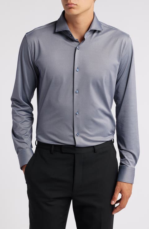 Hank Slim Fit Performance Stretch Dress Shirt (Regular & Big)