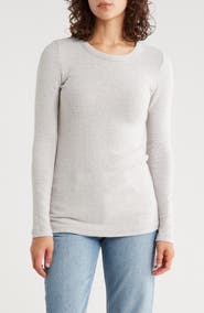 Renee C Brushed Knit Long Sleeve Top